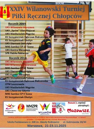 XXIV Wilanowski Turniej Piłki Ręcznej Chłopc&oacute;w