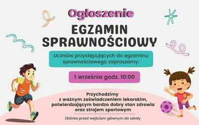Zdjęcie do Egzamin sprawnościowy
