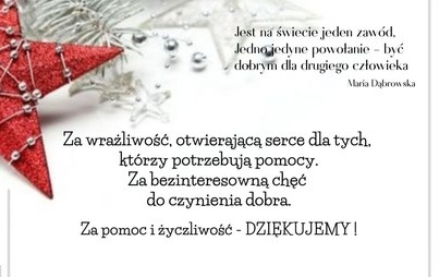 Zdjęcie do Podziękowanie