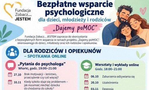 Bezpłatne wsparcie psychologiczne