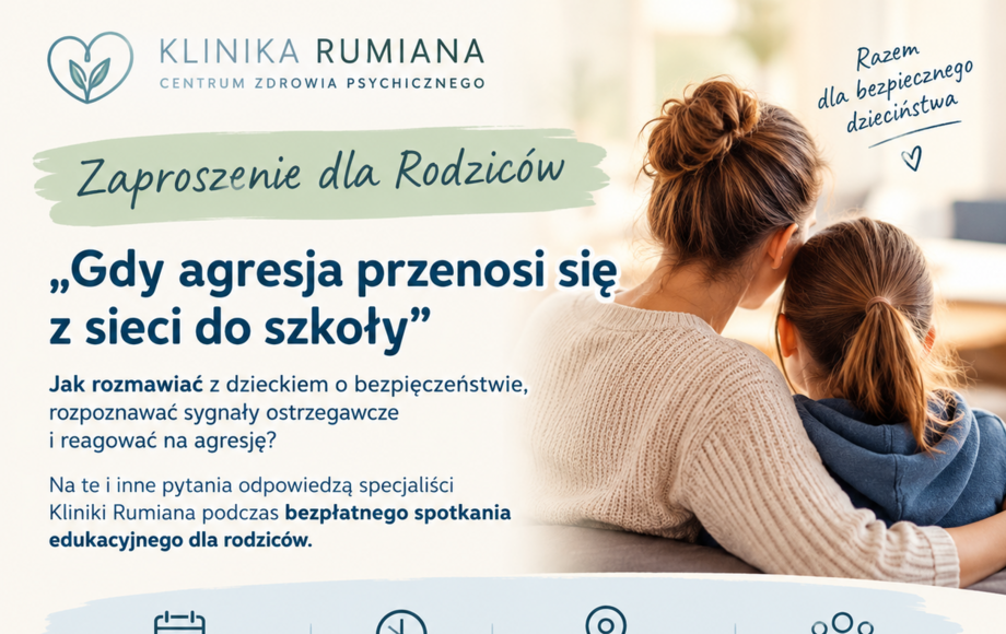 Spotkanie dla rodziców o agresji w sieci i szkole w Warszawie